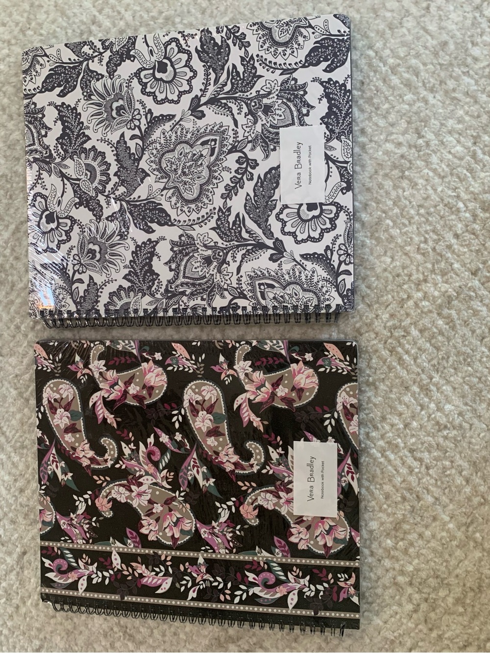 Vera Bradley 2 Large Notebook / pocket NWT